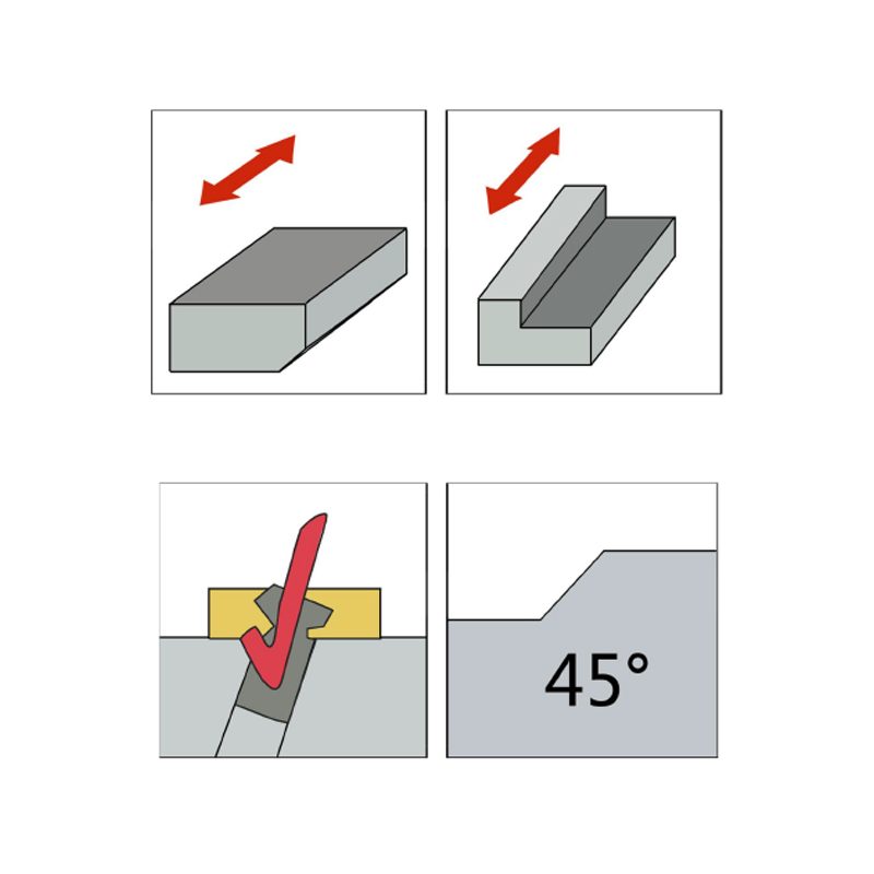  ТОРЦЕВАЯ ФРЕЗА，Kr=45°